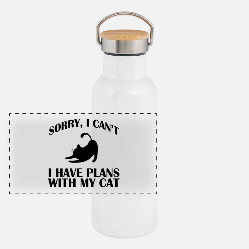 cat Panoramic Thermal Bottle with Bamboo Lid