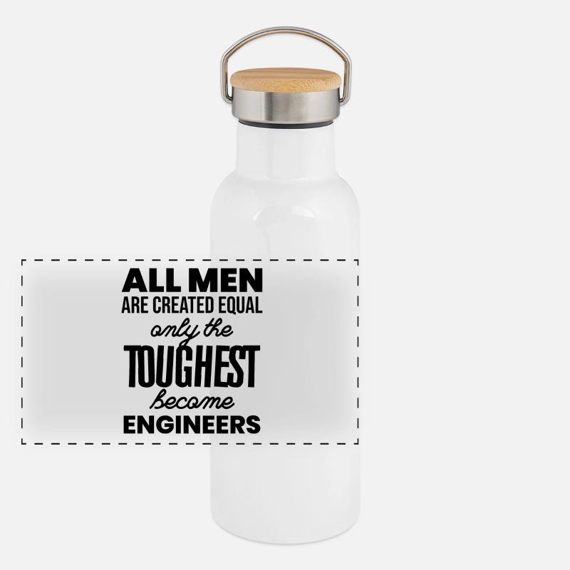 Engineer Gift Profession Technology Machine Jobs Panoramic Thermal Bottle with Bamboo Lid
