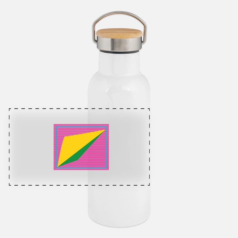 Forma retrò Thermos con coperchio in bambù