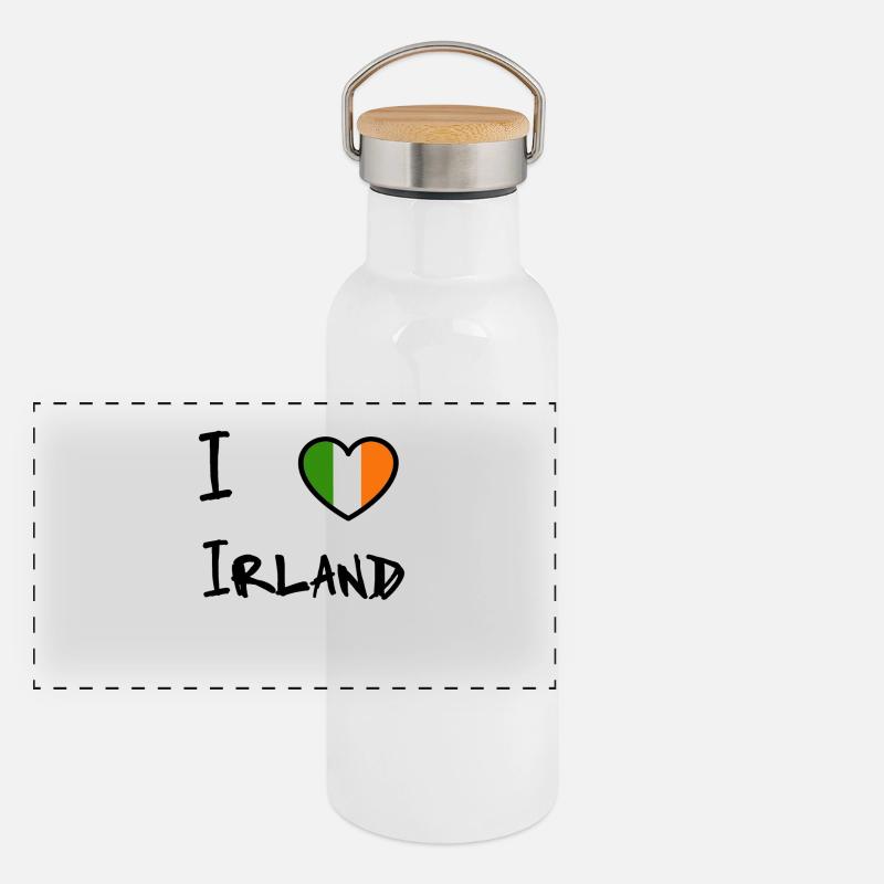 Ireland Panoramic Thermal Bottle with Bamboo Lid