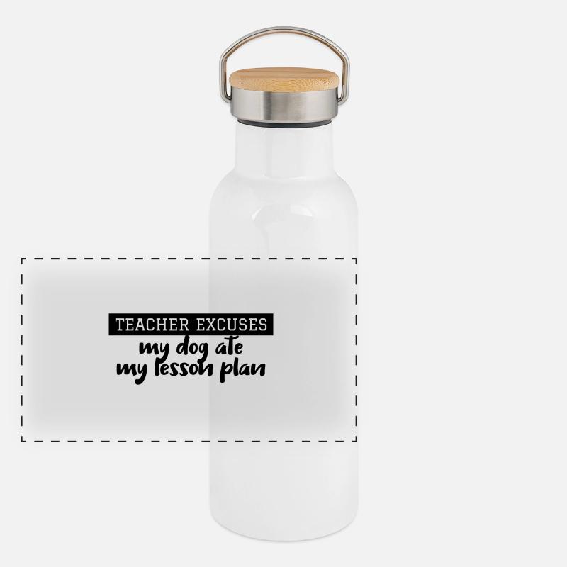 Lehrer Panorama Thermosflasche mit Bambusdeckel