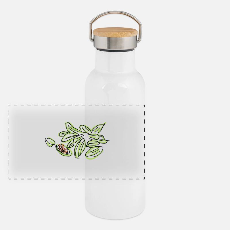 cardamom Panoramic Thermal Bottle with Bamboo Lid