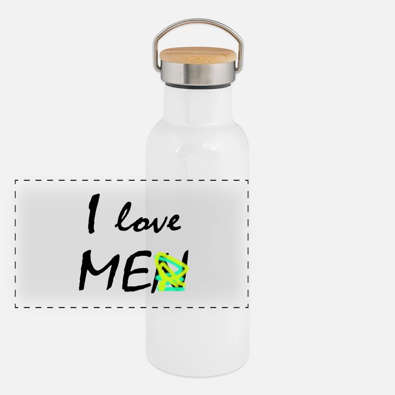 I love myself Panoramic Thermal Bottle with Bamboo Lid