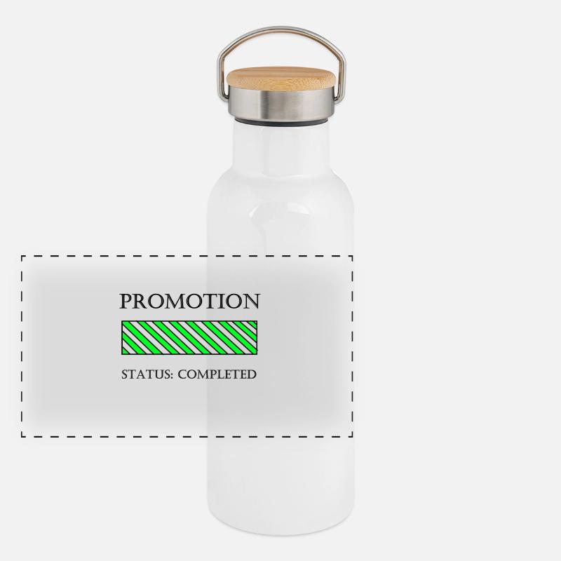 Promotion Geschenkidee Panorama Thermosflasche mit Bambusdeckel