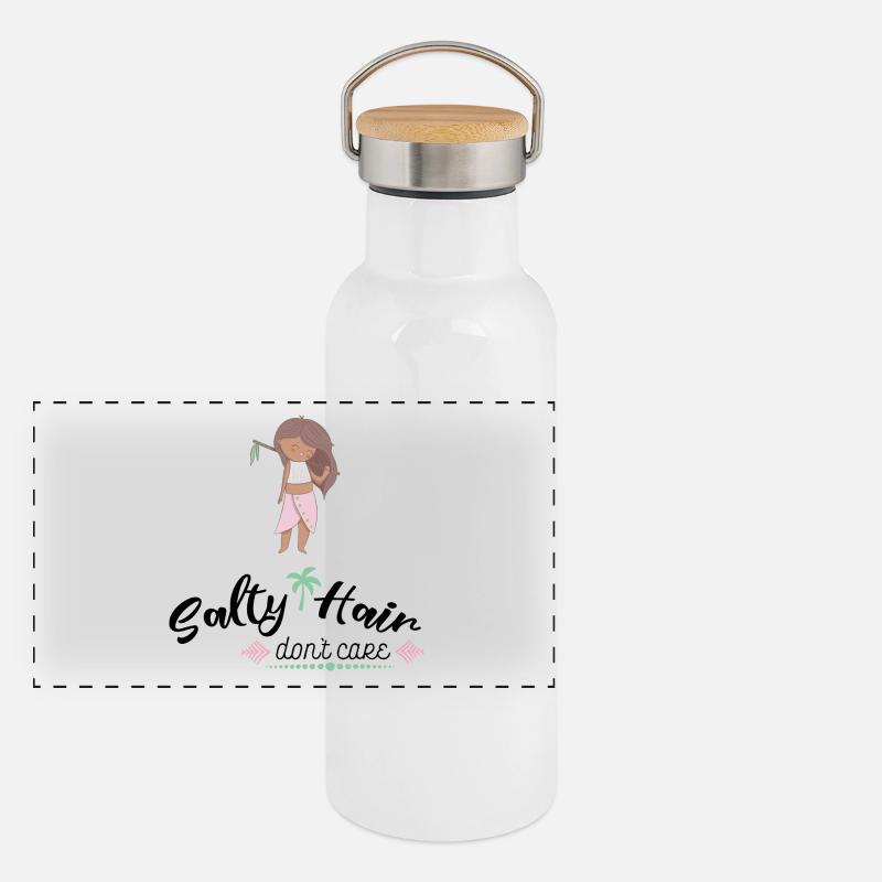 Sommer Panorama Thermosflasche mit Bambusdeckel