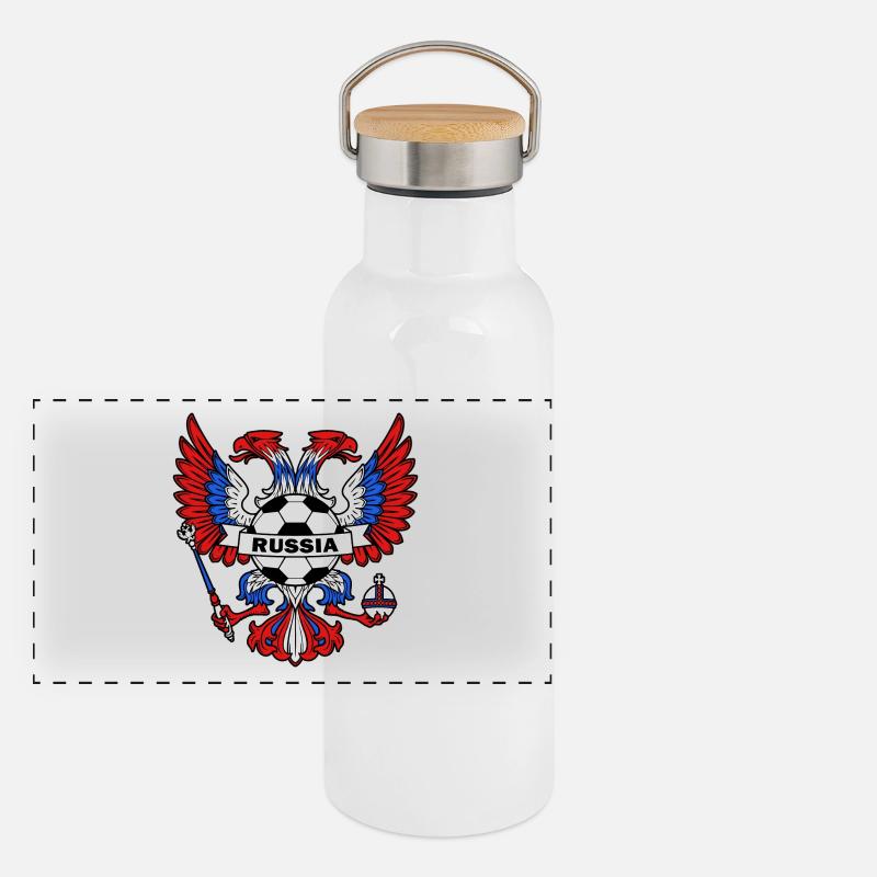 Russland Panorama Thermosflasche mit Bambusdeckel