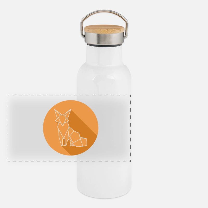 fuchs Panorama Thermosflasche mit Bambusdeckel