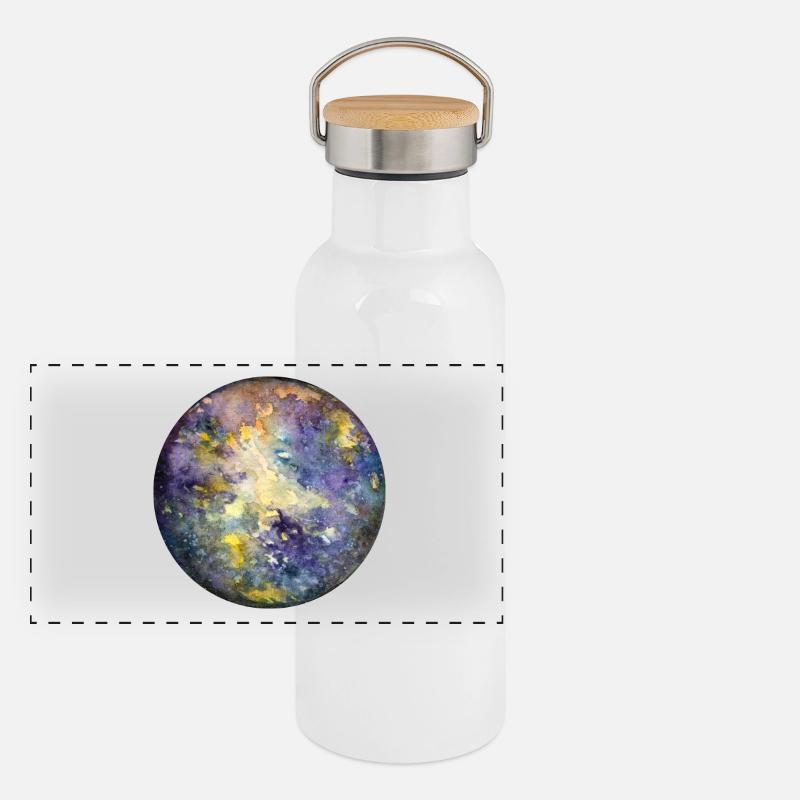 Merkur Panorama Thermosflasche mit Bambusdeckel