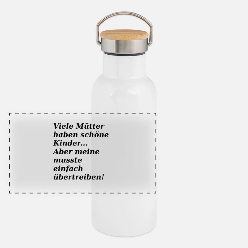 Drôle de sort Gourde isotherme avec bouchon en bambou