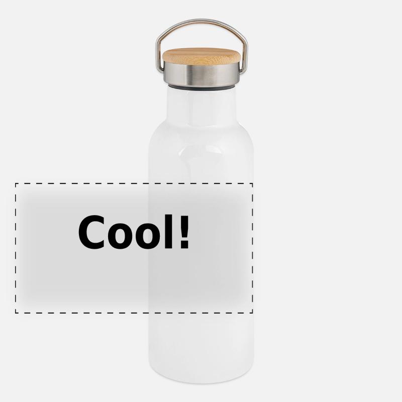 cool! Slogan, keyword Panoramic Thermal Bottle with Bamboo Lid