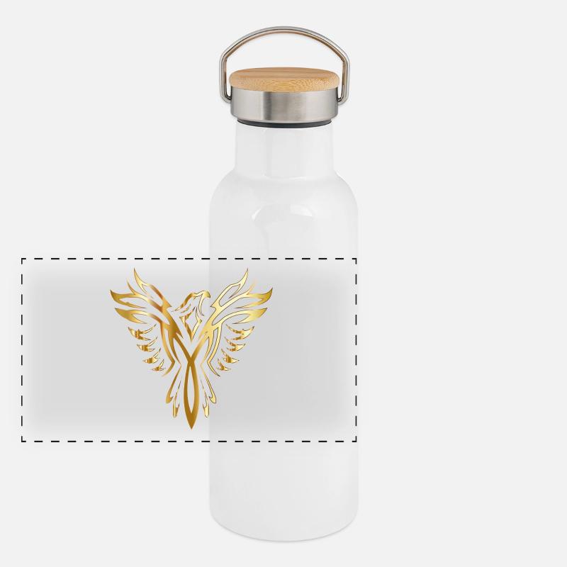 Phoenix Gold Gourde isotherme avec bouchon en bambou