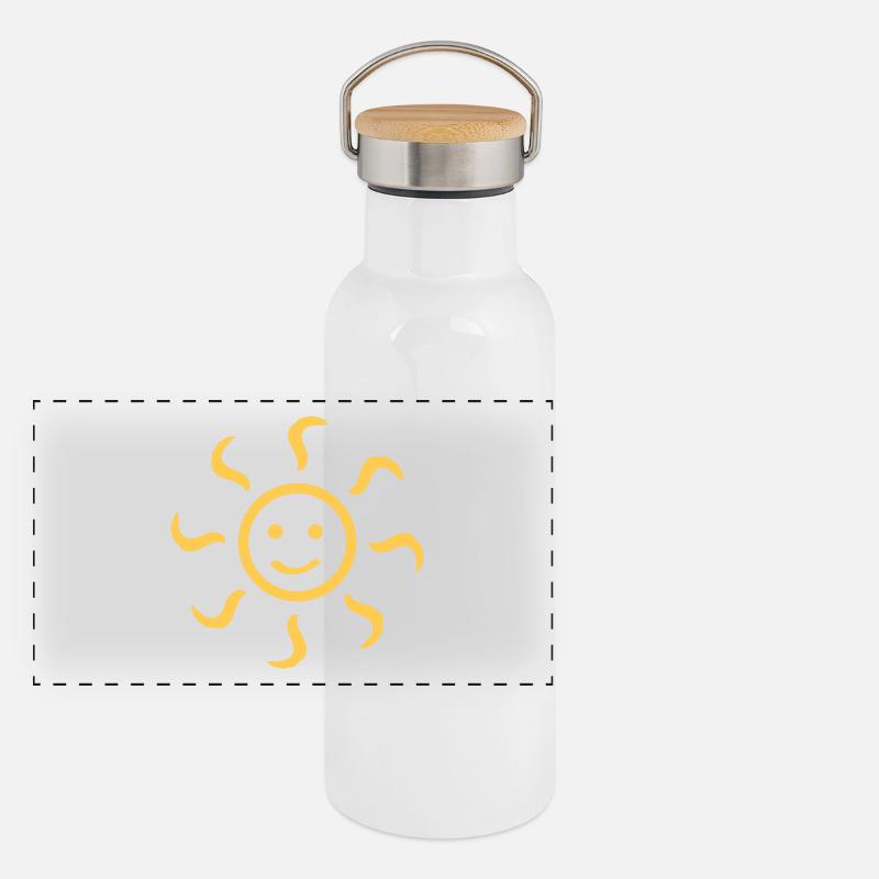 Sonne Panorama Thermosflasche mit Bambusdeckel