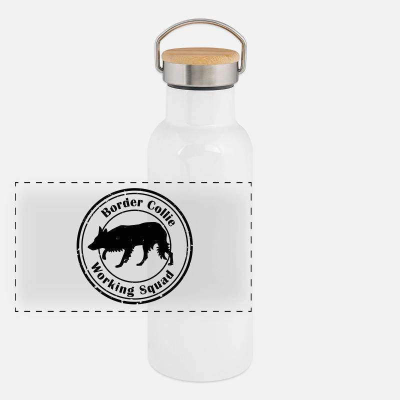 BC Working Squad Panorama Thermosflasche mit Bambusdeckel
