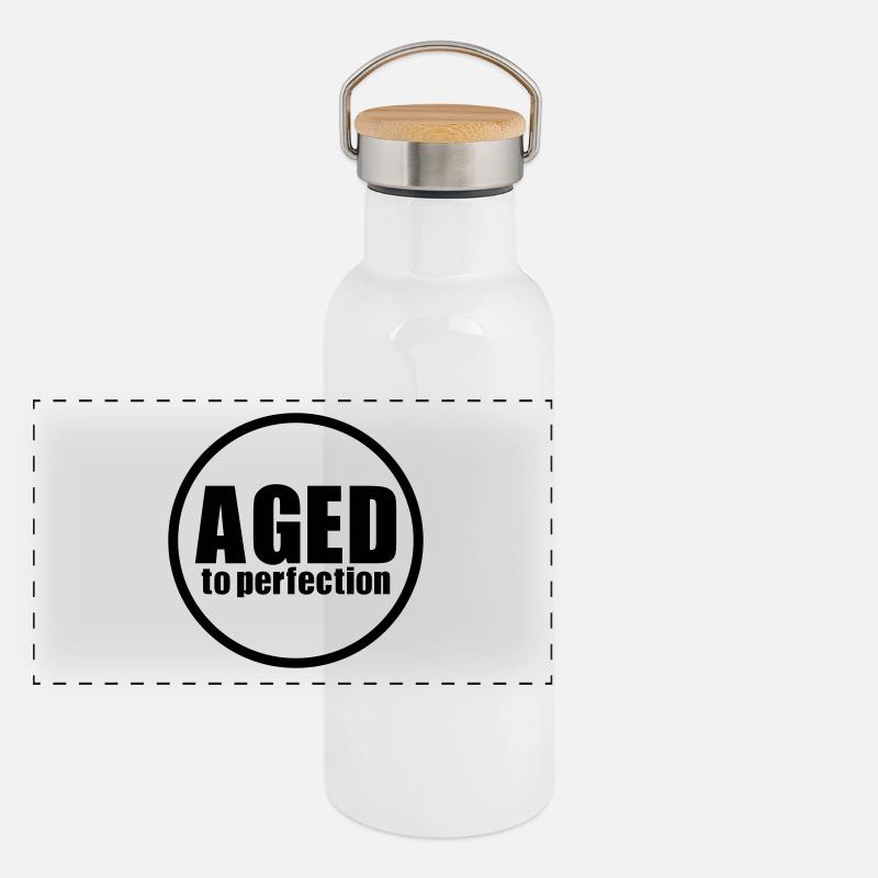 Aged to perfection Gourde isotherme avec bouchon en bambou