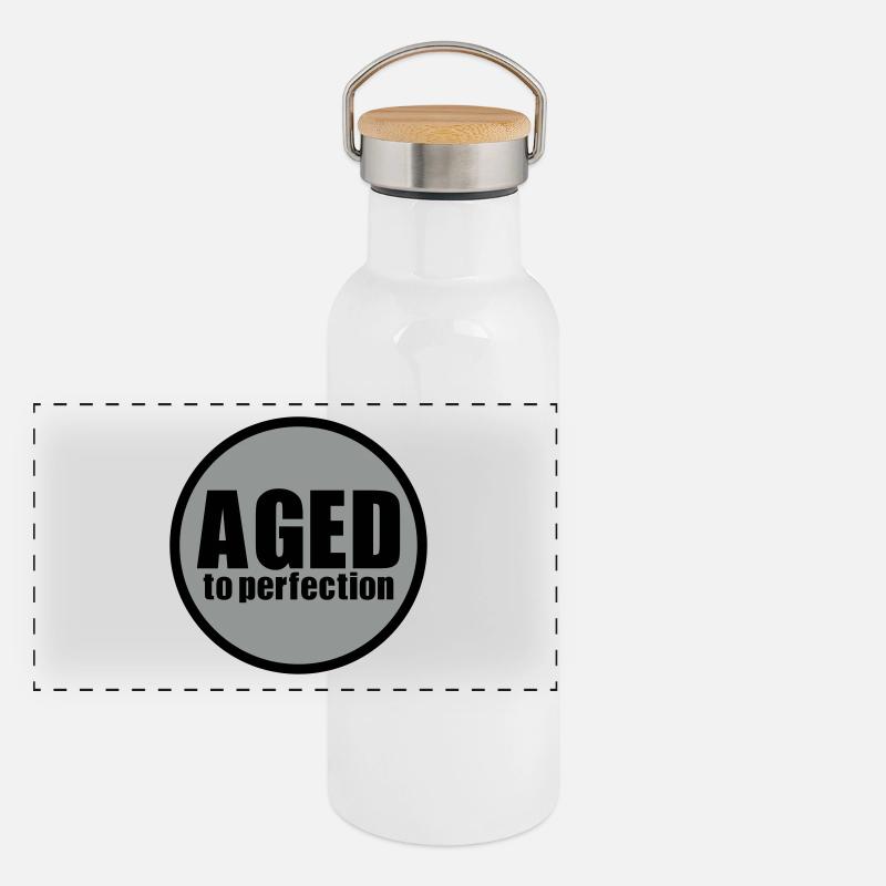 Aged to perfection Panoramic Thermal Bottle with Bamboo Lid
