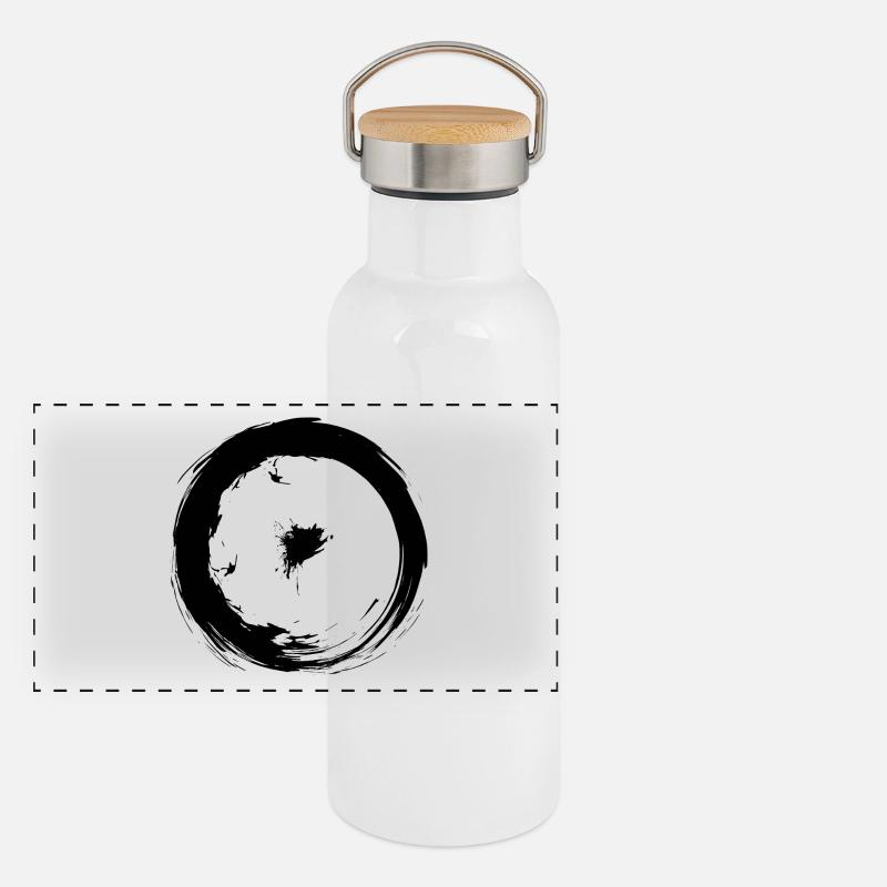 Symboles astronomiques design symbole soleil Gourde isotherme avec bouchon en bambou