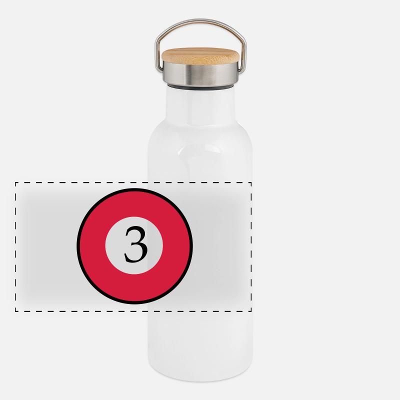 Panorama Thermosflasche mit Bambusdeckel
