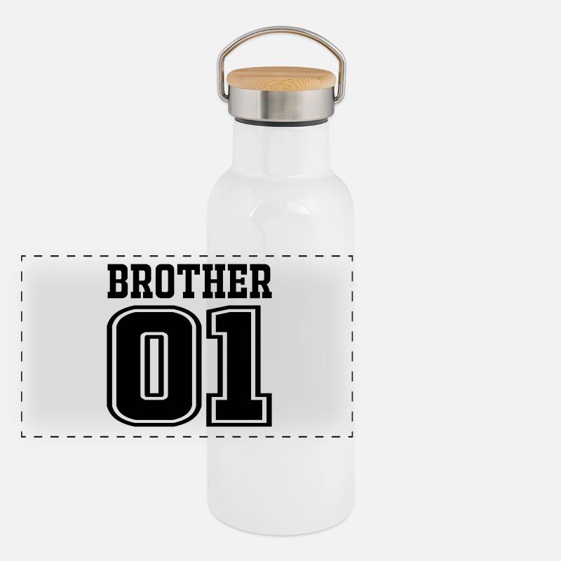 fratello Thermos con coperchio in bambù