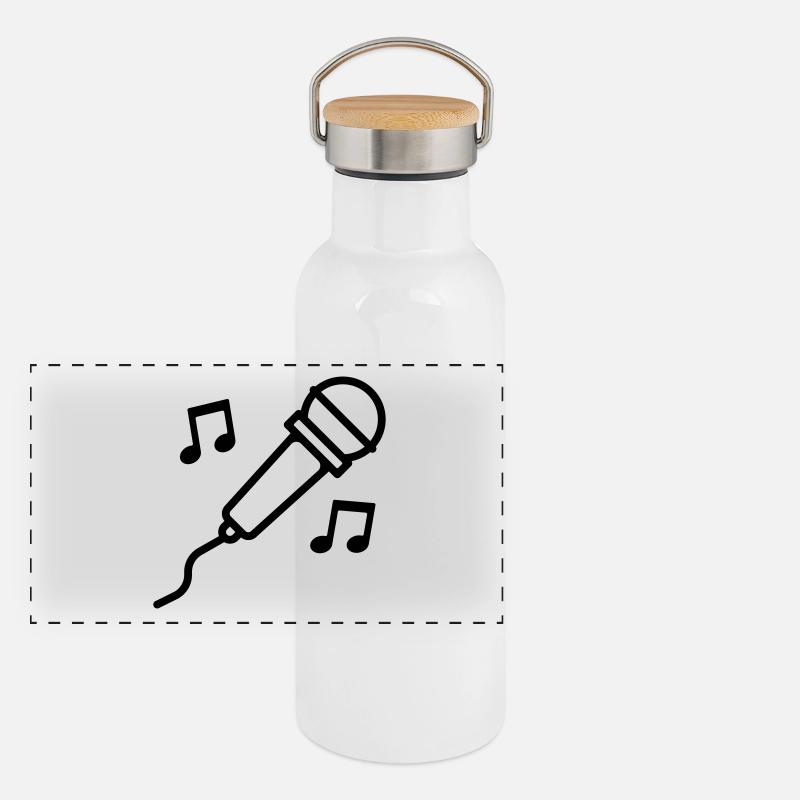singen Panorama Thermosflasche mit Bambusdeckel