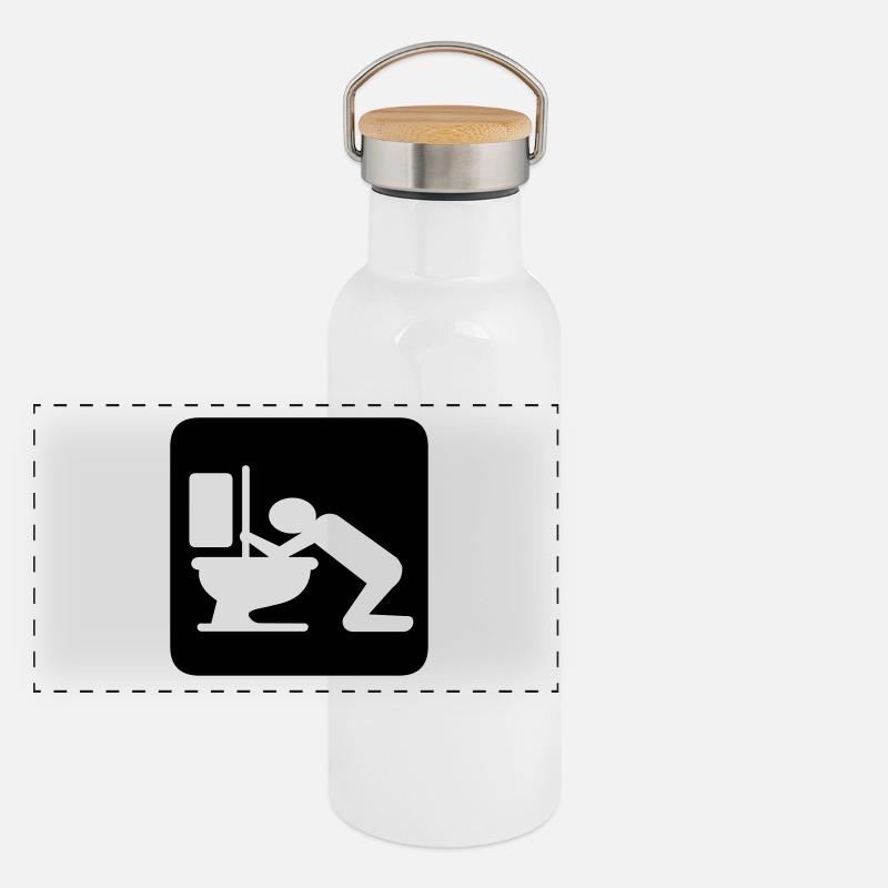 party fun Gourde isotherme avec bouchon en bambou