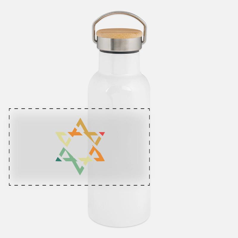 Panorama Thermosflasche mit Bambusdeckel