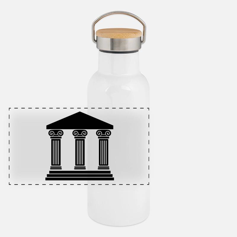 Tempel Panorama Thermosflasche mit Bambusdeckel