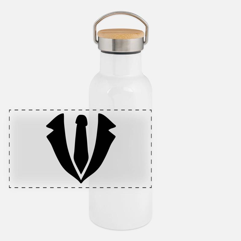 Costume Gourde isotherme avec bouchon en bambou