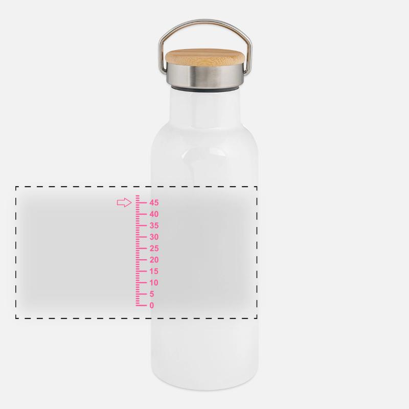 45 Jahre alt 45 Geburtstag Geschenk Panorama Thermosflasche mit Bambusdeckel