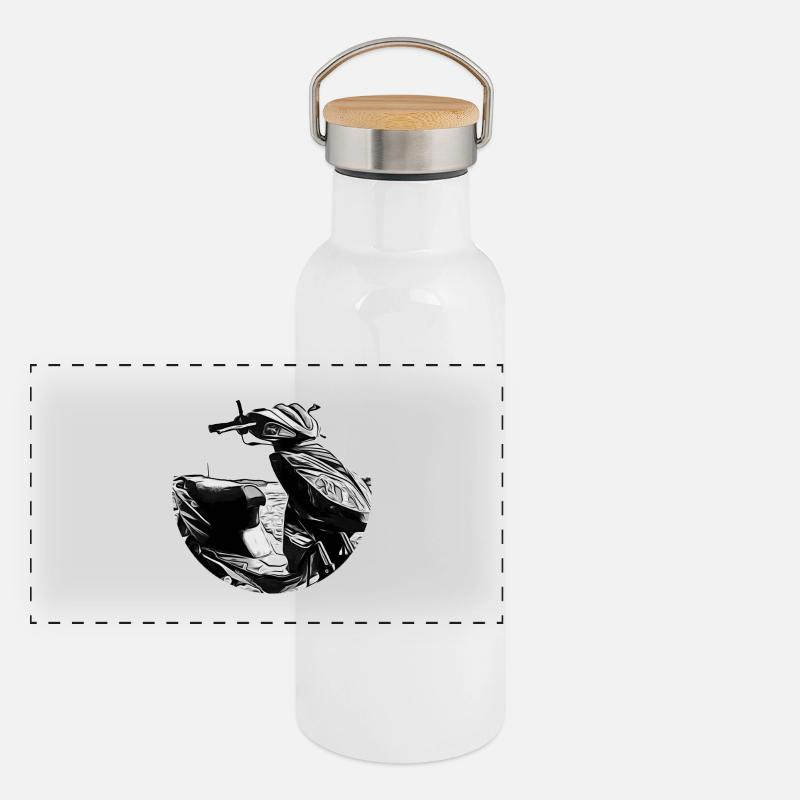 Scooters Gourde isotherme avec bouchon en bambou