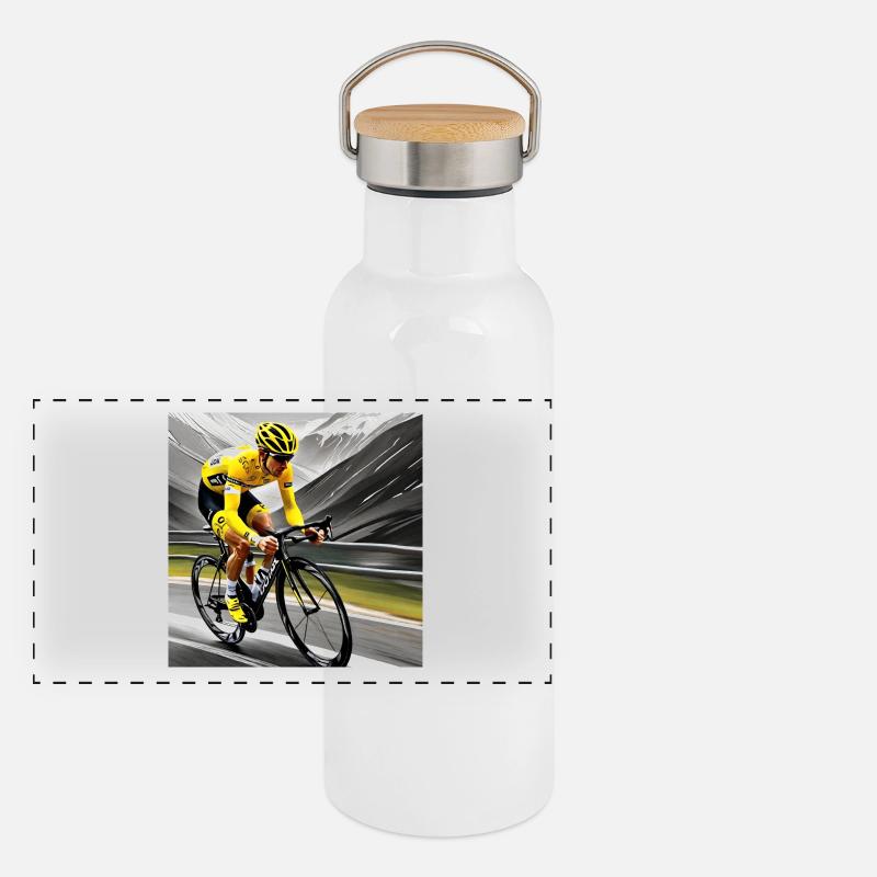 Summit Symphony: Chasing the Yellow Echo Panoramic Thermal Bottle with Bamboo Lid