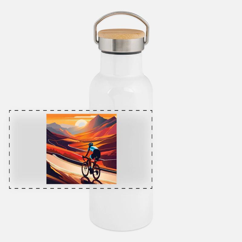 Ride into the Sunset Panoramic Thermal Bottle with Bamboo Lid