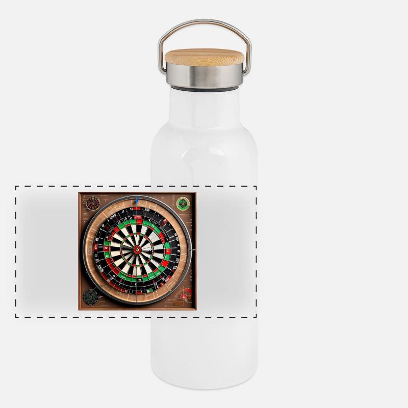 Anatomie d'un jeu de fléchettes Gourde isotherme avec bouchon en bambou
