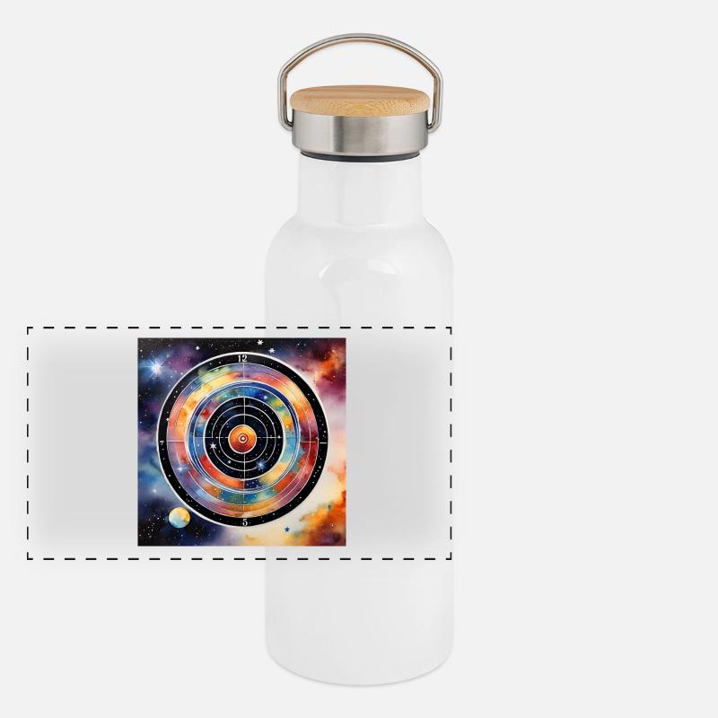 Dartboard Milky Way Panoramic Thermal Bottle with Bamboo Lid