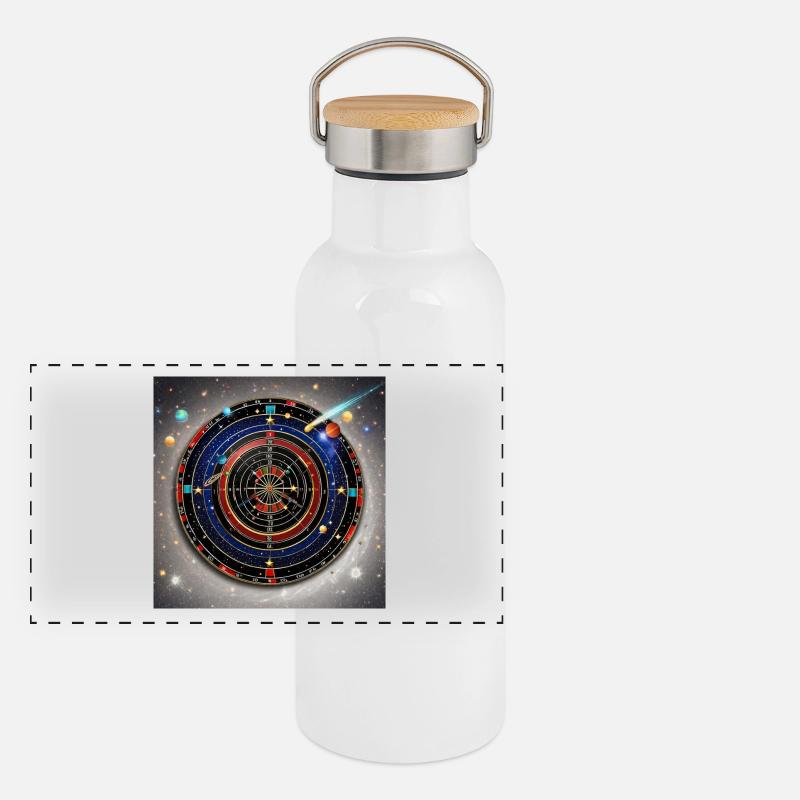 Stardust Darts Panoramic Thermal Bottle with Bamboo Lid