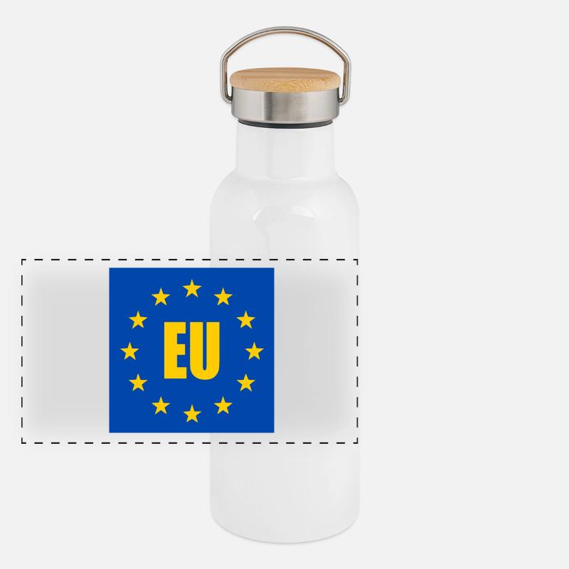 UE - Europa Thermos con coperchio in bambù