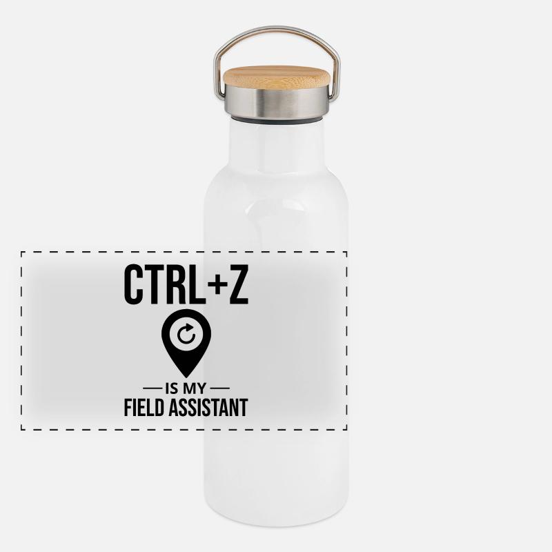 CTRL+Z Field Assistant Modification des données SIG Annuler Gourde isotherme avec bouchon en bambou