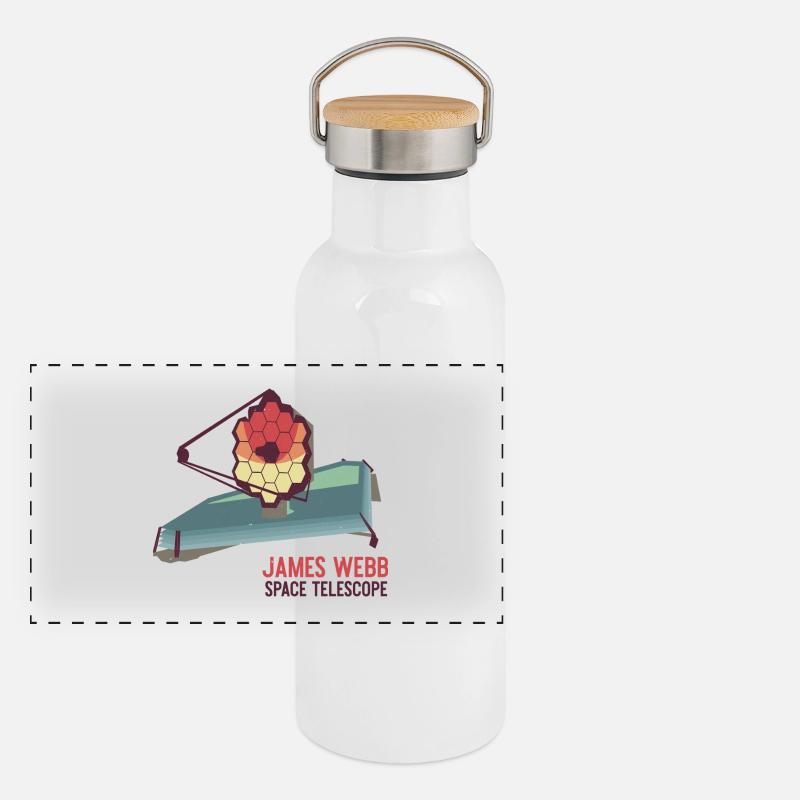 James Webb Space Telescope Panoramic Thermal Bottle with Bamboo Lid