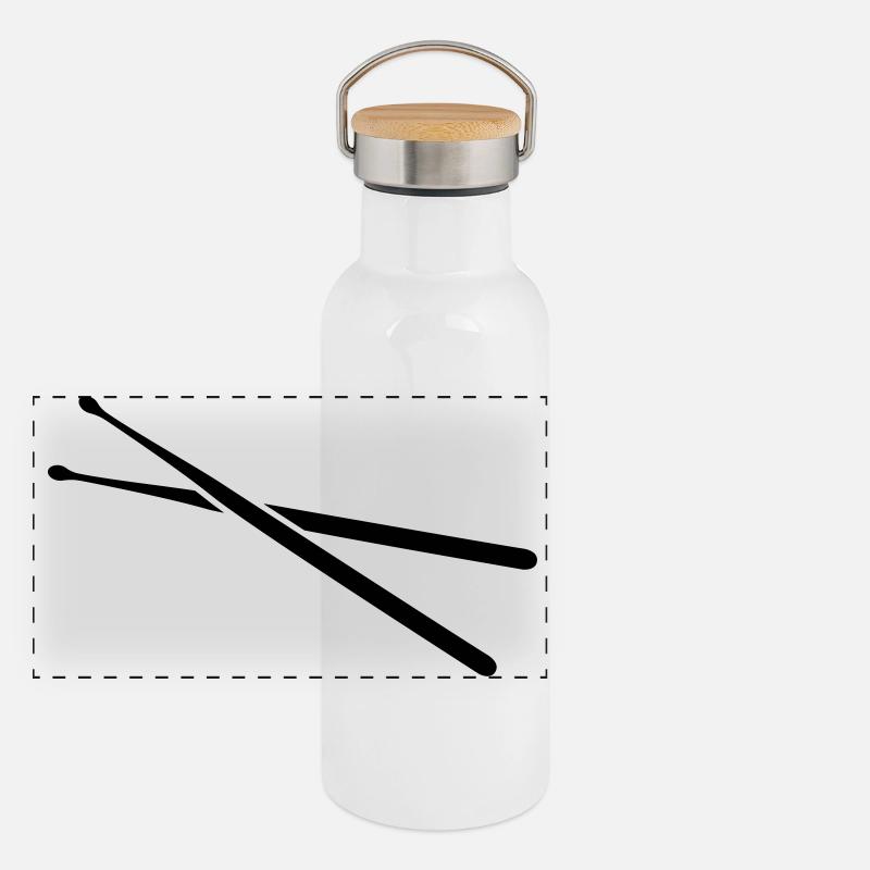 drums Gourde isotherme avec bouchon en bambou