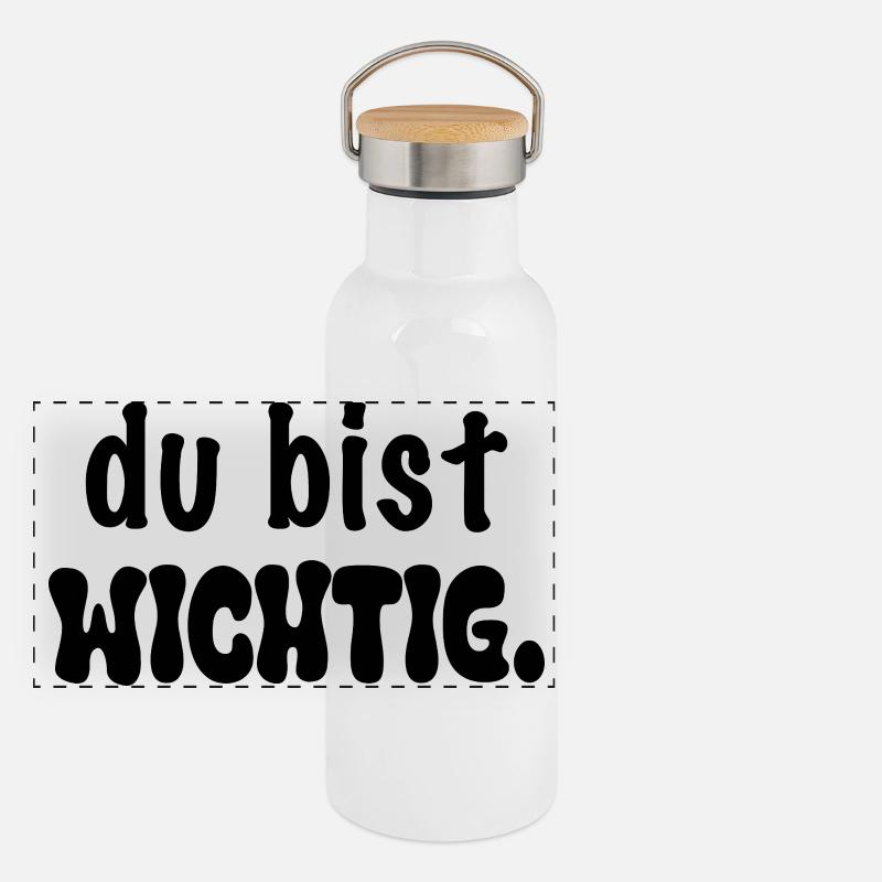 You are important. Panoramic Thermal Bottle with Bamboo Lid