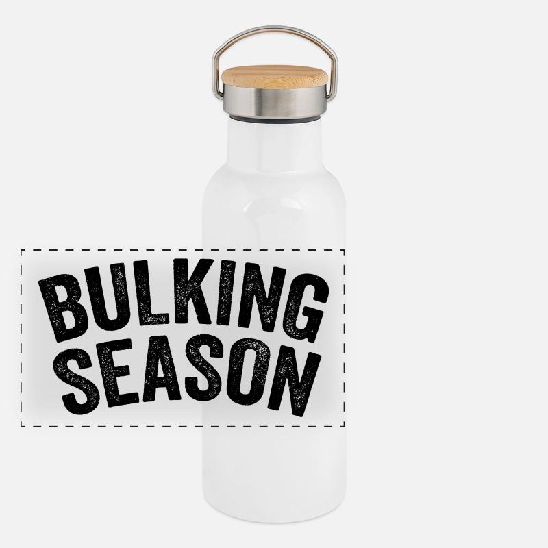 Saison de prise de masse Gourde isotherme avec bouchon en bambou