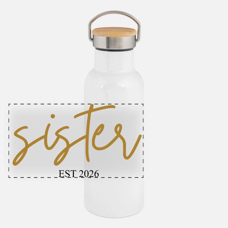 sister est 2026 Panorama Thermosflasche mit Bambusdeckel