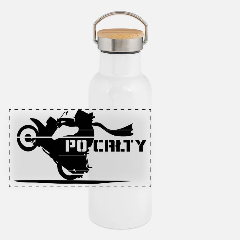 PO CAŁTY Panoramic Thermal Bottle with Bamboo Lid