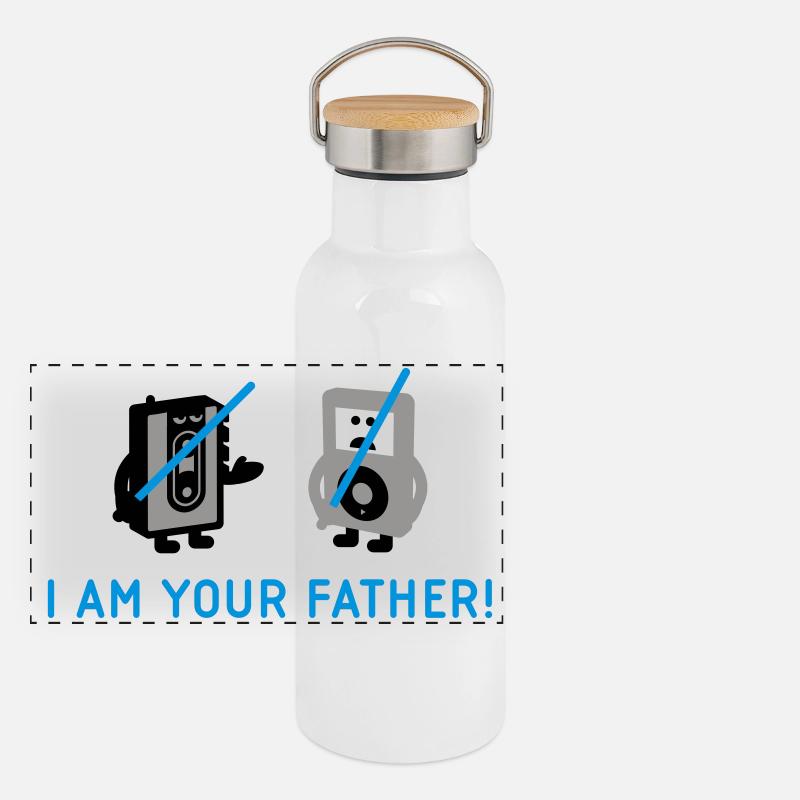 darth vader vs pod Panoramic Thermal Bottle with Bamboo Lid