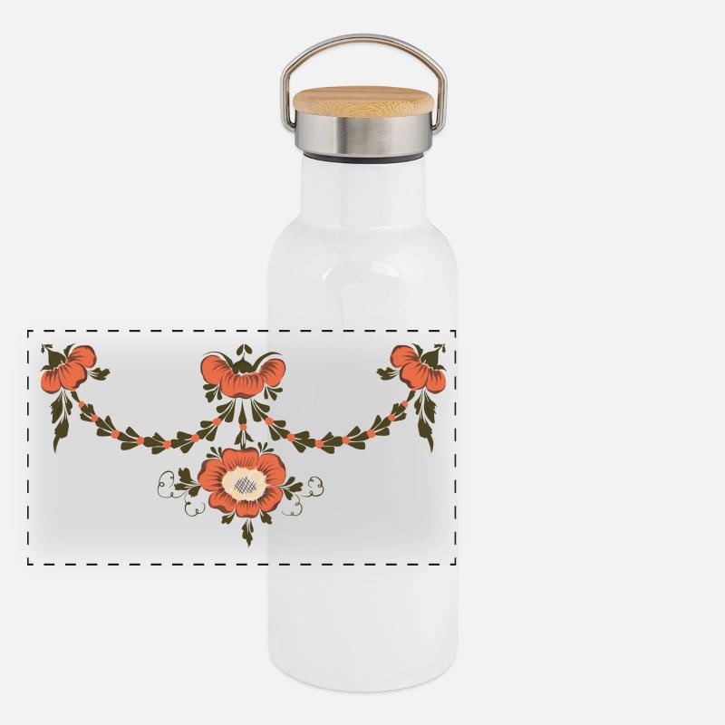 Kare Jonsdotter Gourde isotherme avec bouchon en bambou