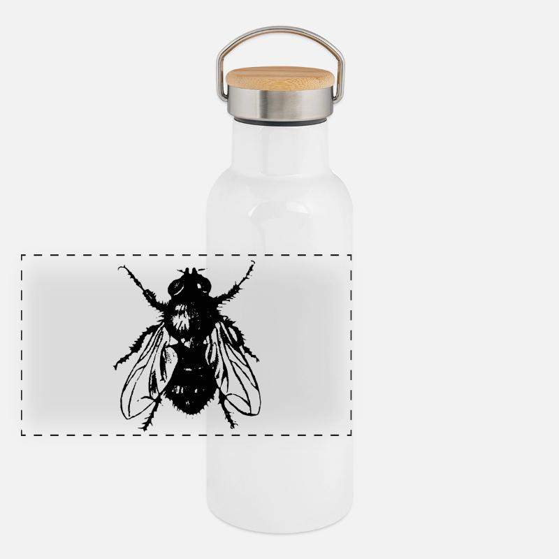 La Mouche Gourde isotherme avec bouchon en bambou