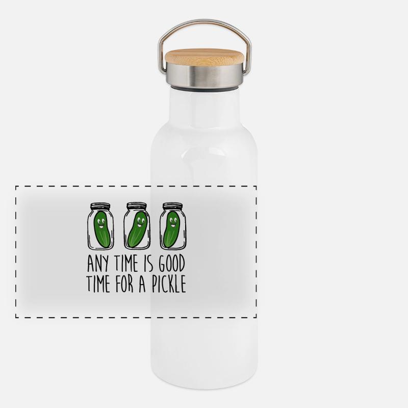 Any time is good time for a pickle Panoramic Thermal Bottle with Bamboo Lid