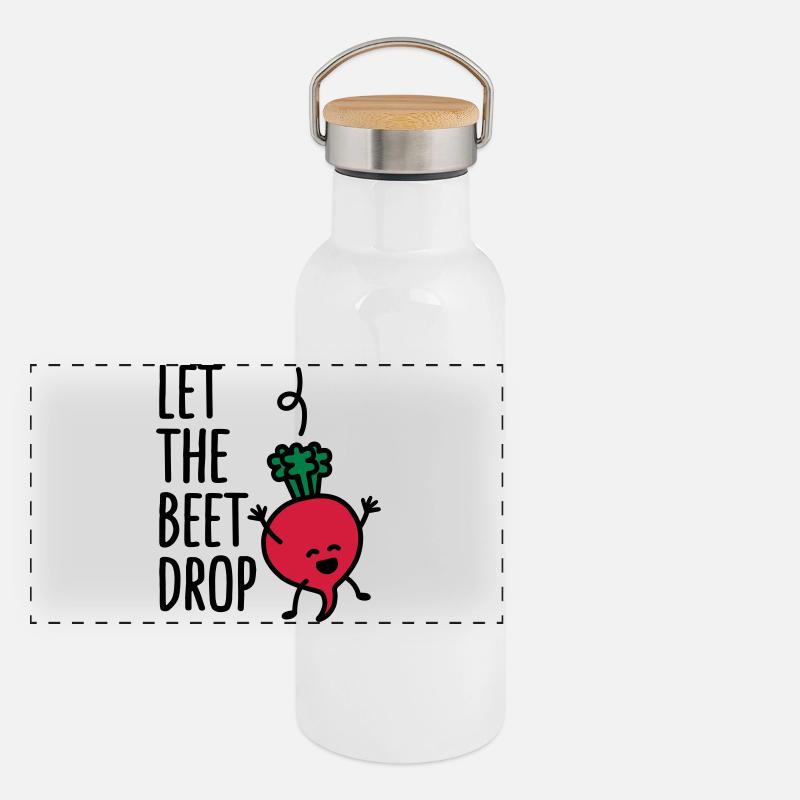 Let the beet drop Panoramic Thermal Bottle with Bamboo Lid