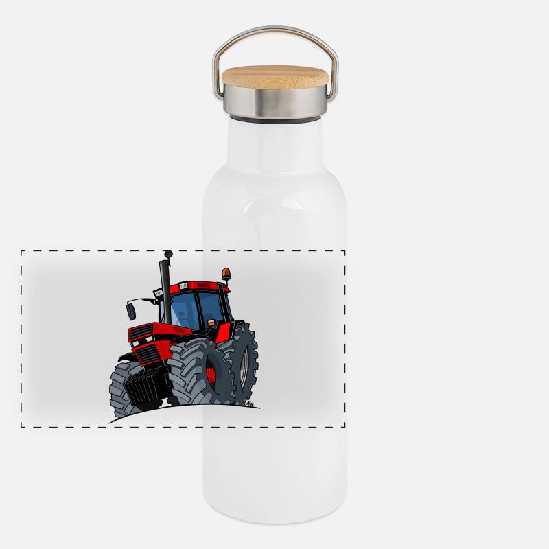 0856 cas Gourde isotherme avec bouchon en bambou