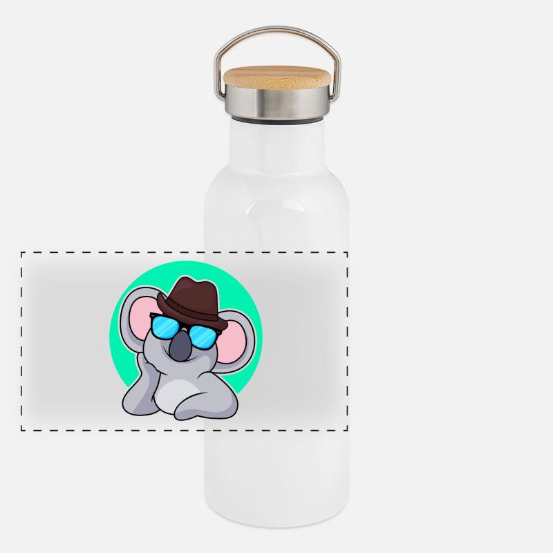Détective Koala Gourde isotherme avec bouchon en bambou