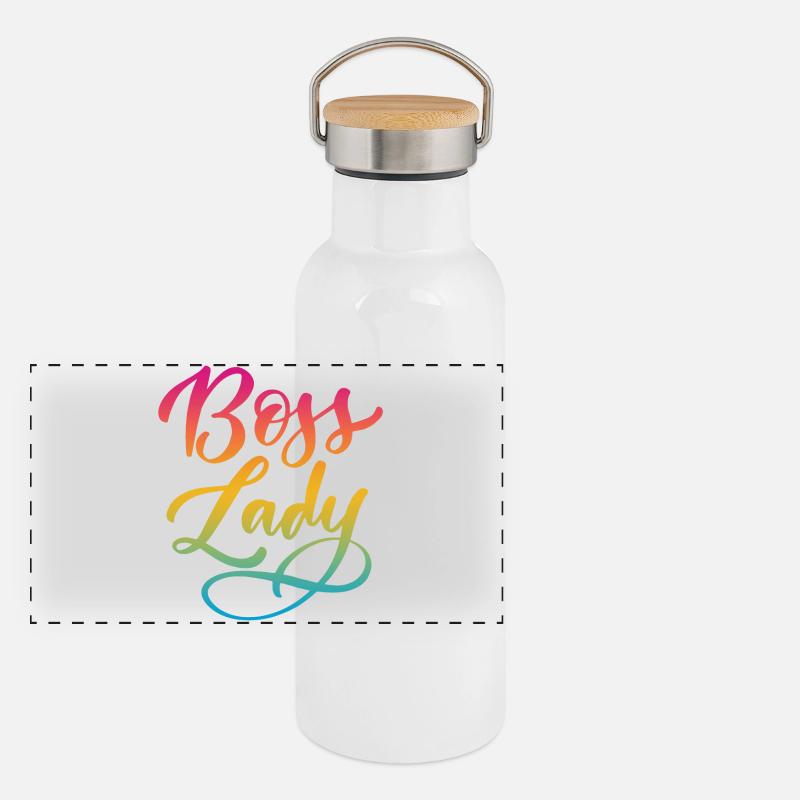 Dame Gourde isotherme avec bouchon en bambou